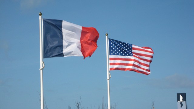 french-and-american-flags